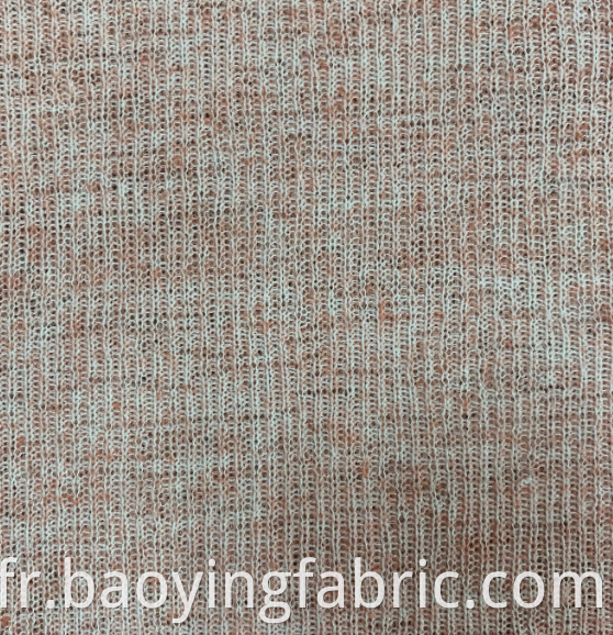 Polyester Hemp Coarse Needle Rib Fabric